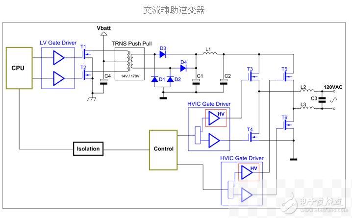 一款功率逆变器电路图