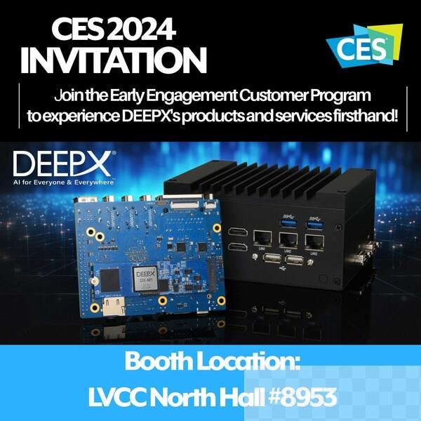 DEEPX's DX-M1 Chip Recognized at CES 2024 as Leading AI of Things Solution